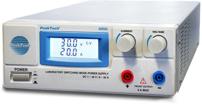Maitinimo šaltinis laboratoryjny 600W 30V 20A PeakTech 6155