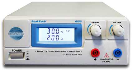 Maitinimo šaltinis laboratoryjny 600W 30V 20A PeakTech 6155