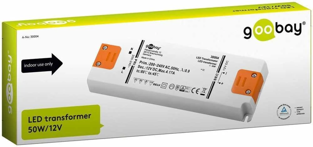 Goobay LED Maitinimo šaltinis 12V 50W