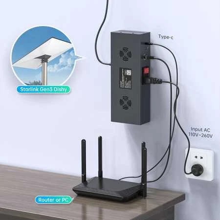 Maitinimo šaltinis PoE do Starlink Gen3 Spacetronik SSP01