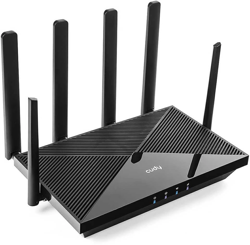 Cudy P5 belaidis maršrutizatorius Gigabit Ethernet dviejų dažnių (2,4 GHz / 5 GHz) 5G Juodas