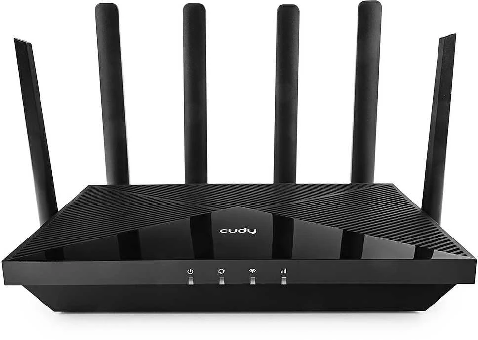 Cudy P5 belaidis maršrutizatorius Gigabit Ethernet dviejų dažnių (2,4 GHz / 5 GHz) 5G Juodas