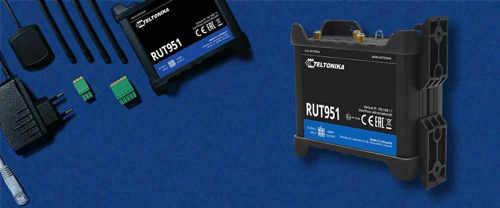 Teltonika | Pramoninis korinio ryšio maršrutizatorius | RUT951 | 802.11n | 10/100 Mbit/s | Ethernet LAN (RJ-45) jungtys 3 | Tinklo palaikymas: ne | MU-MiMO: ne | 2G/3G/4G | Antenos tipas: 2 x SMA, skirtas LTE, 2 x RP-SMA