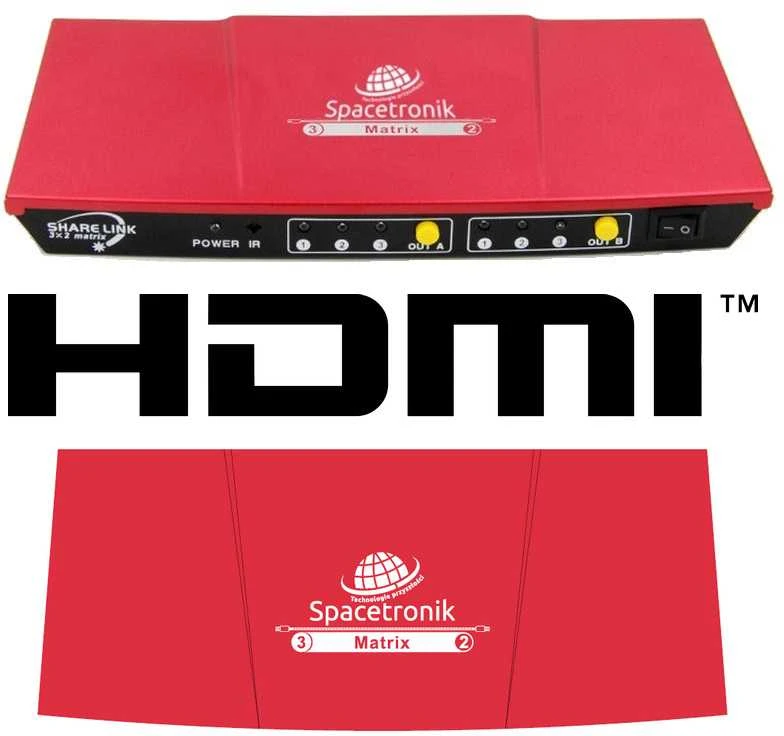 Matricos ilgintuvas HDMI 3/2 Spacetronik SPH-M32EHQ