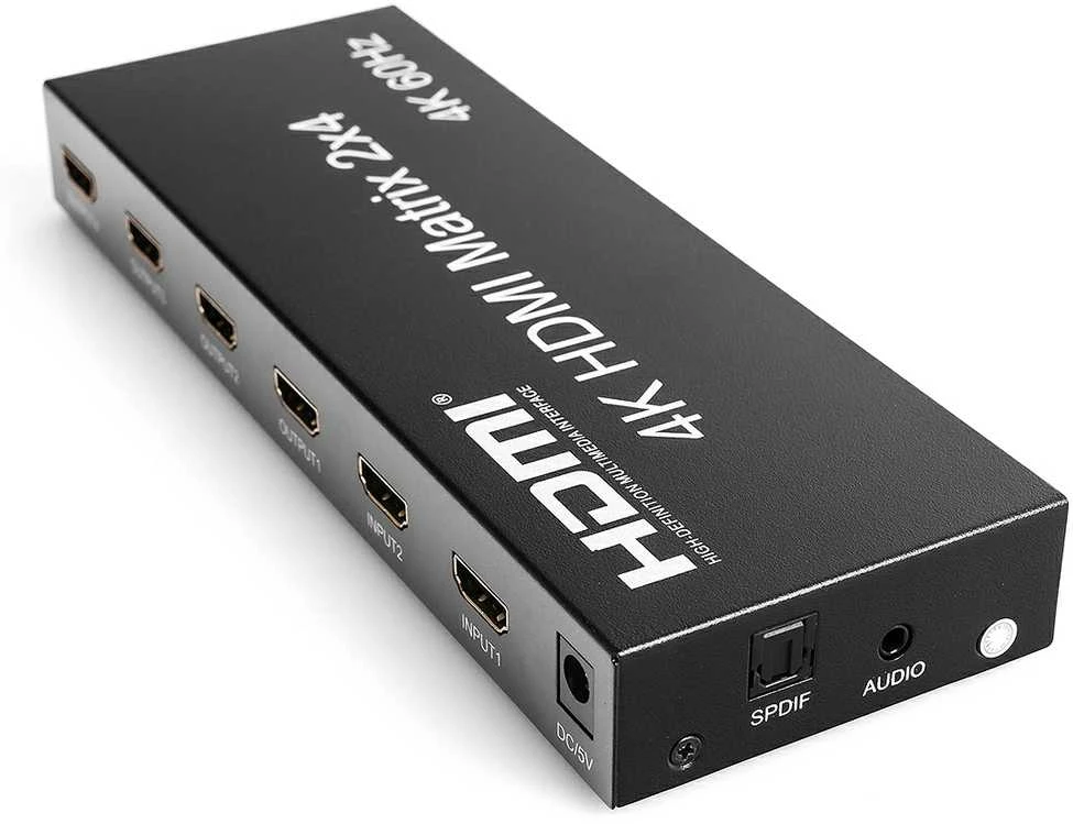Matrix HDMI 2/4 Spacetronik SPH-M24 V2 4K 60Hz