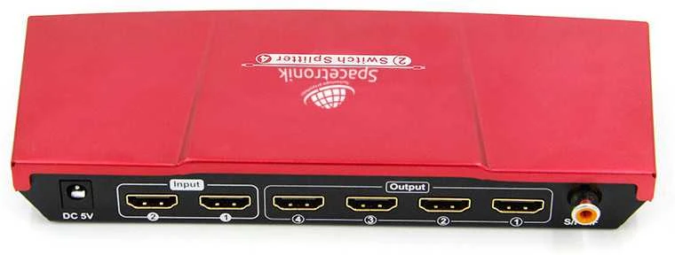 Matrix HDMI 2/4 Spacetronik SPH-M241 4K 60Hz
