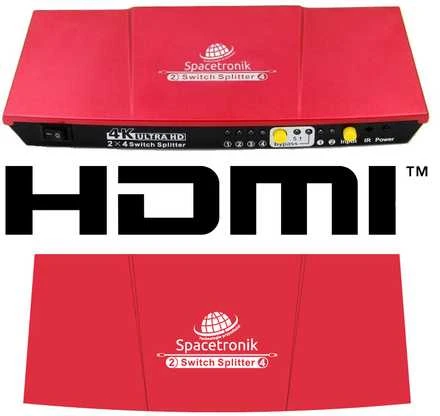 Matrix HDMI 2/4 Spacetronik SPH-M241 4K 60Hz