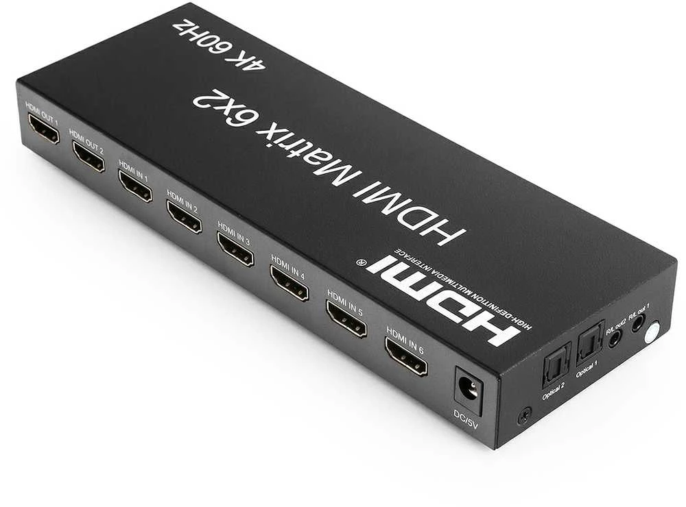 Matrix HDMI 6/2 Spacetronik SPH-M620 4K 60Hz