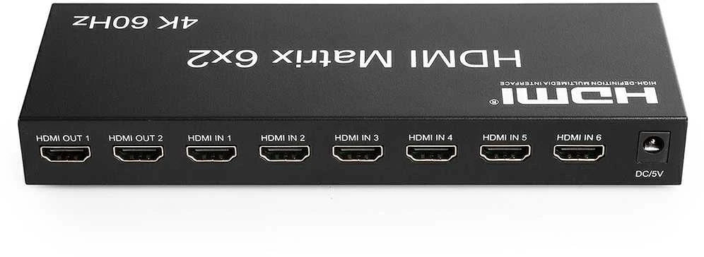 Matrix HDMI 6/2 Spacetronik SPH-M620 4K 60Hz