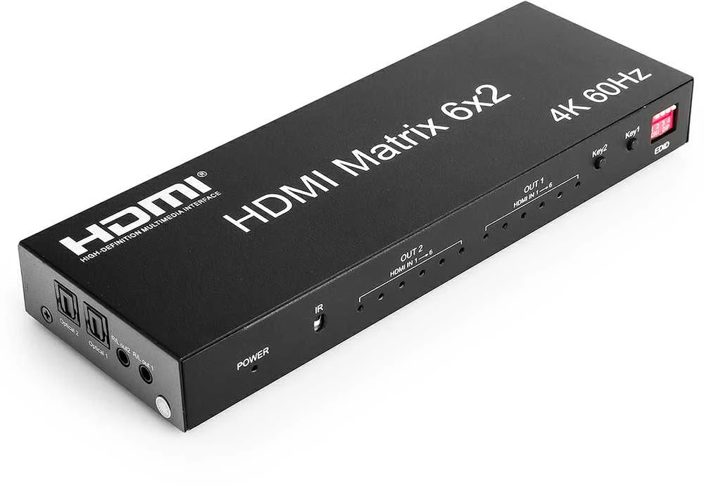 Matrix HDMI 6/2 Spacetronik SPH-M620 4K 60Hz