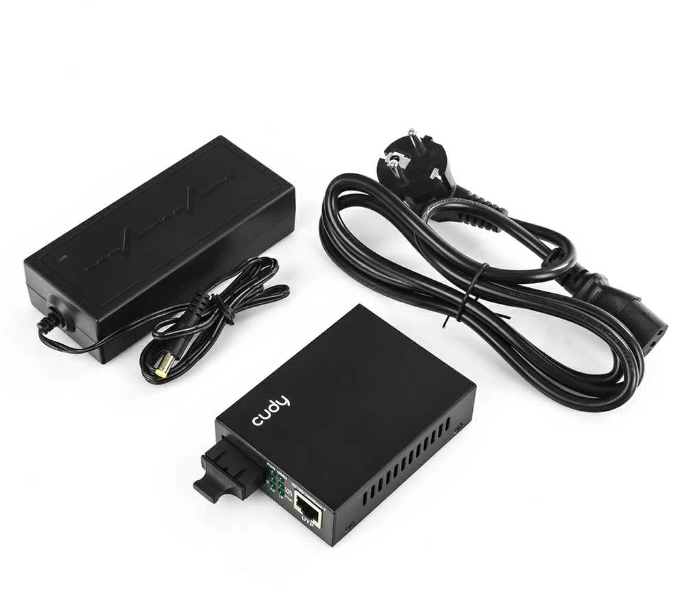 Konverteris Cudy MC100GSA-20P (RJ45 į SFP, 1Gb, PoE)