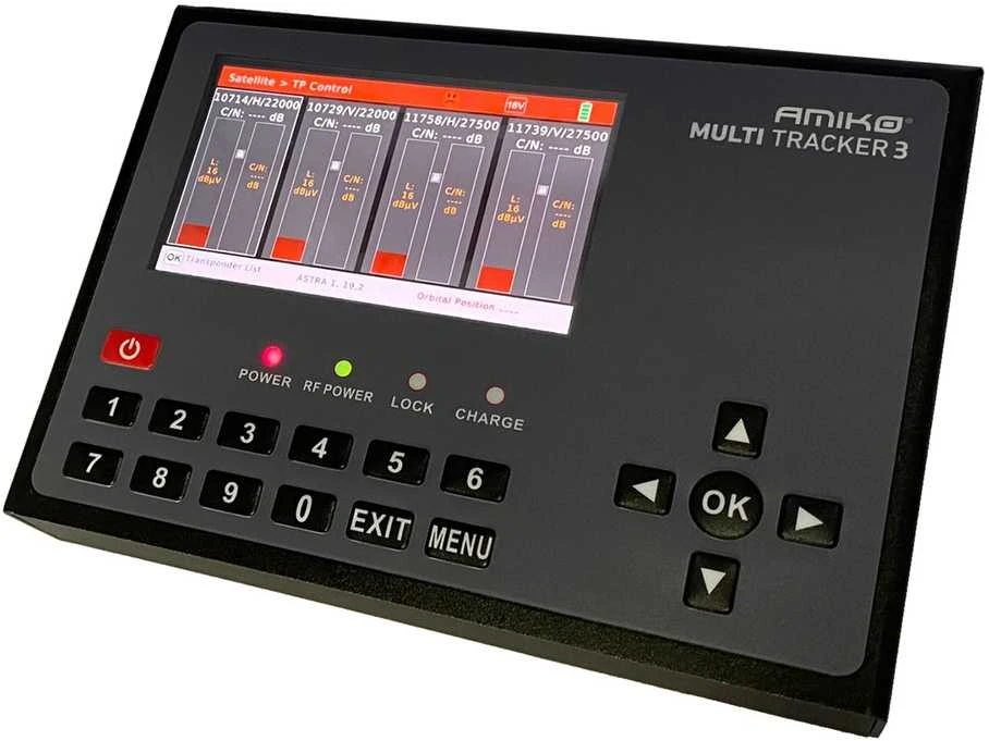 Amiko „MultiTracker 3“ DVB-T/T2/S/S2/C/C2 matuoklis