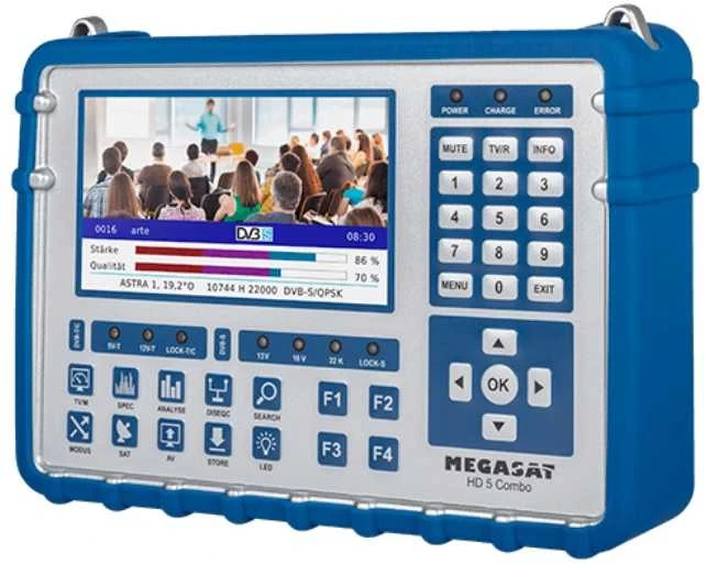 „Megasat HD5 Combo“ DVB-T/T2/S/S2/C matuoklis