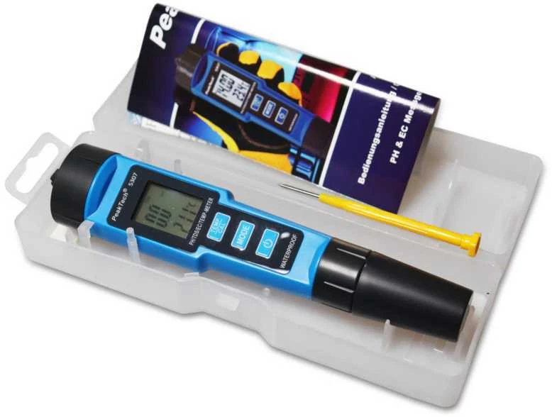 PH / EC / TDS / TEMP pH matuoklis PeakTech 5307