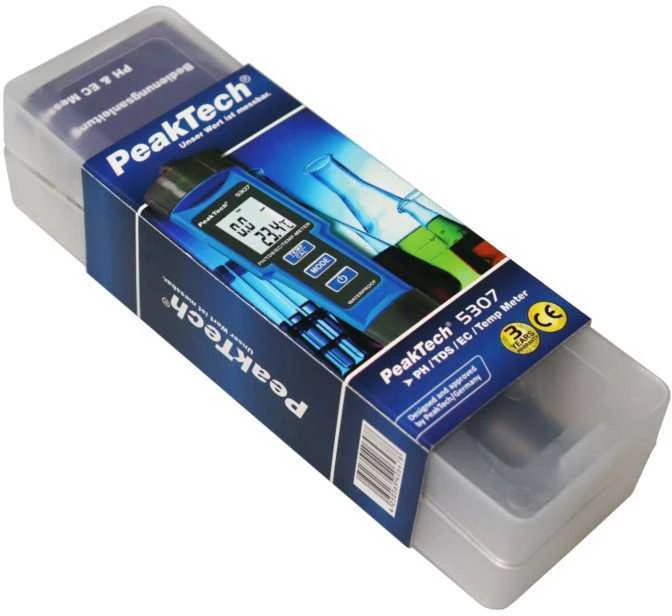 PH / EC / TDS / TEMP pH matuoklis PeakTech 5307