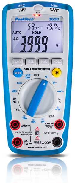 5in1 PeakTech 3690 aplinkos matuoklis