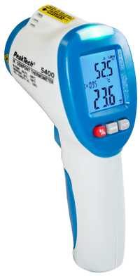 PeakTech 5400 temperatūros, drėgmės ir rasos taško matuoklis