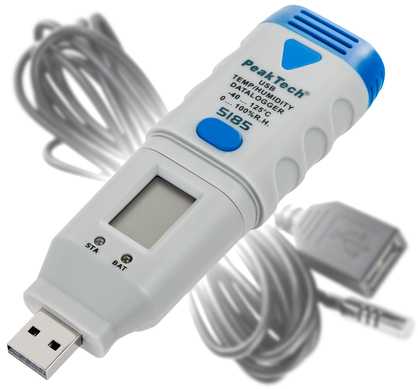 Miernik Wilgotn Temp USB Datalogger PeakTech 5185