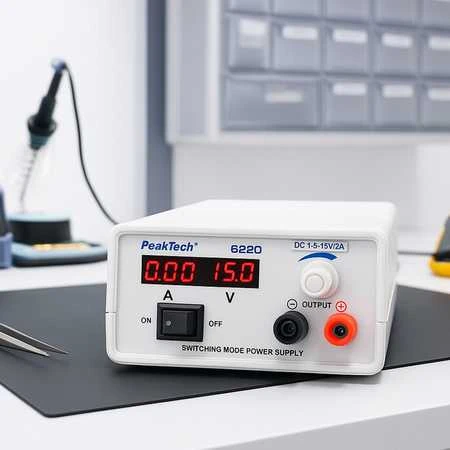 Mini maitinimo šaltinis laboratoryjny PeakTech 6220