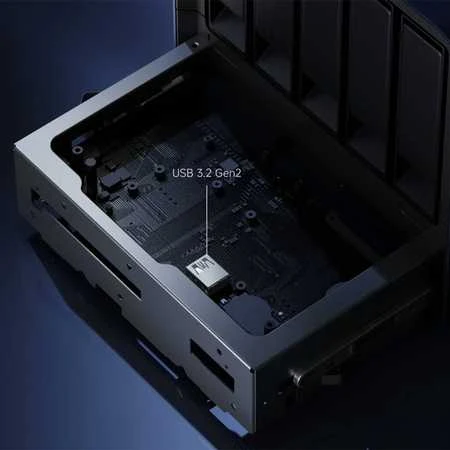 „Minisforum NAS N5 Pro Ryzen AI 9HX“, 0+128