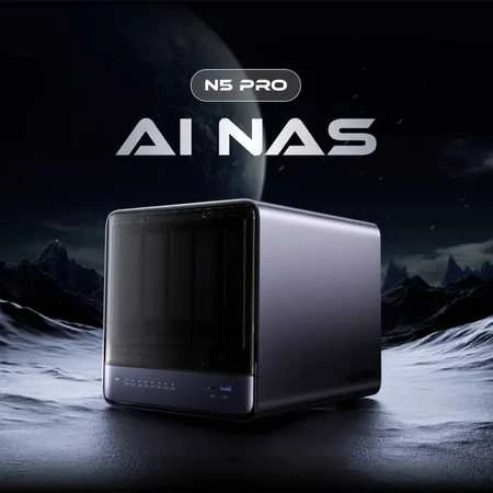 „Minisforum NAS N5 Pro Ryzen AI 9HX“, 32+128