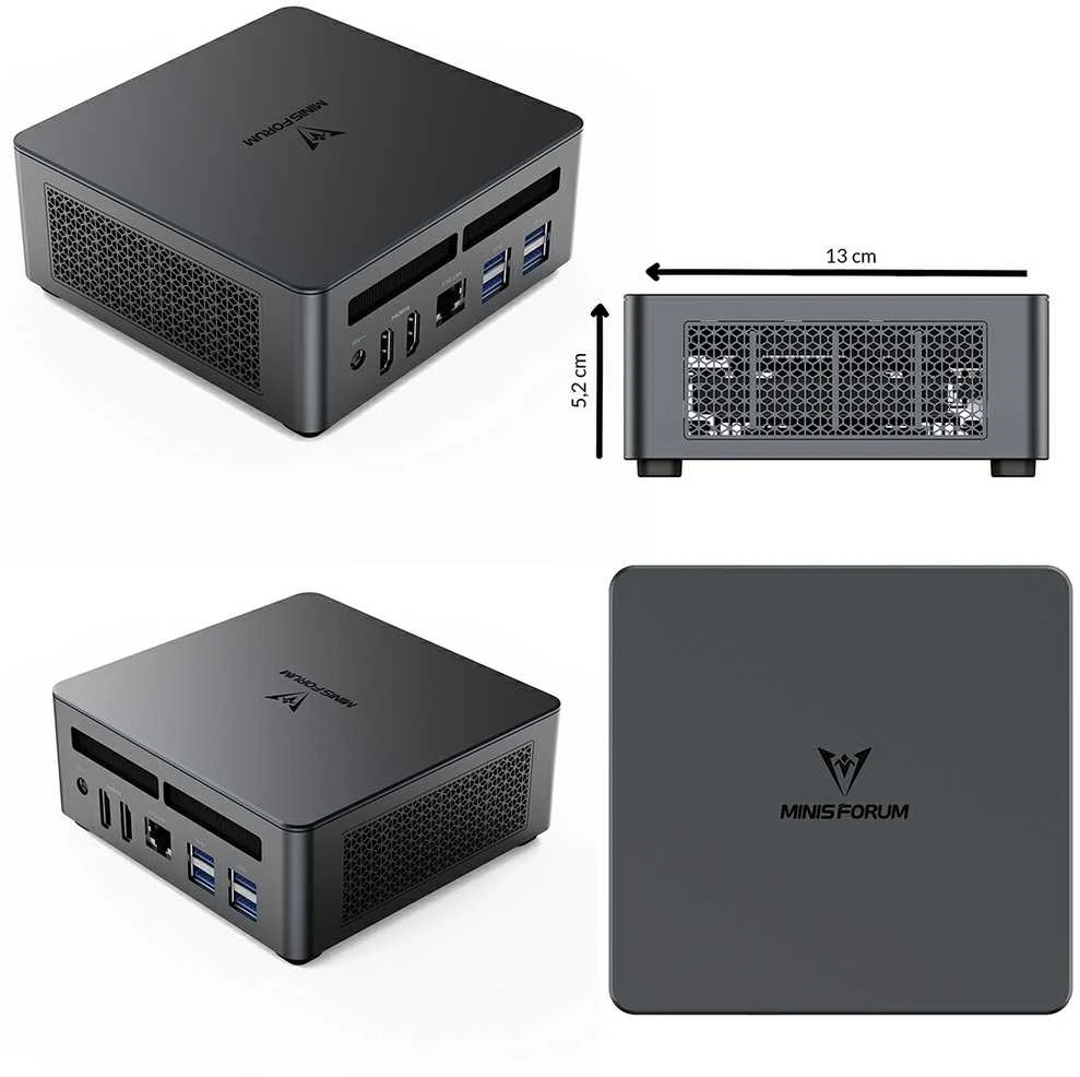 MINISFORUM Miniforumo kompiuteris AMD Ryzen 9 7940HS 0+0