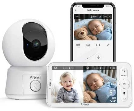 Arenti AInanny B2 Kit Ekran LCD Wi-Fi balta