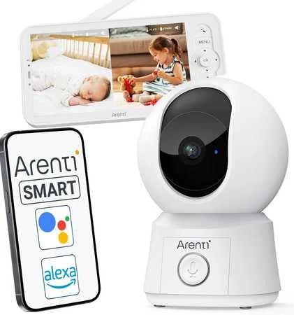 Arenti AInanny B2 Kit Ekran LCD Wi-Fi balta