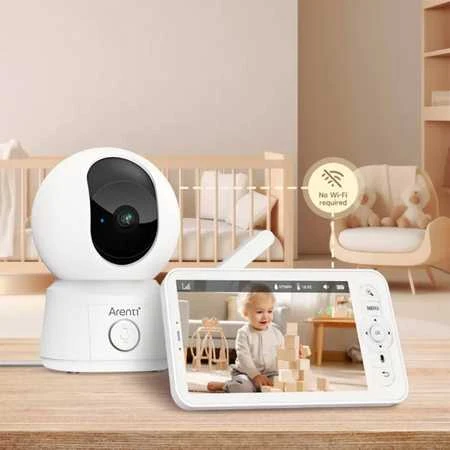 Arenti AInanny B2 Kit Ekran LCD Wi-Fi balta