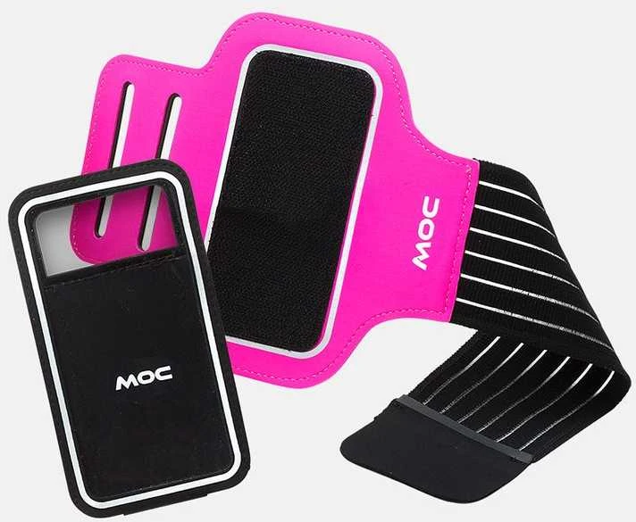 Moc Sport Ab Rinkinys Opaska Armband + etui Slip-In Bag XL Rožinė