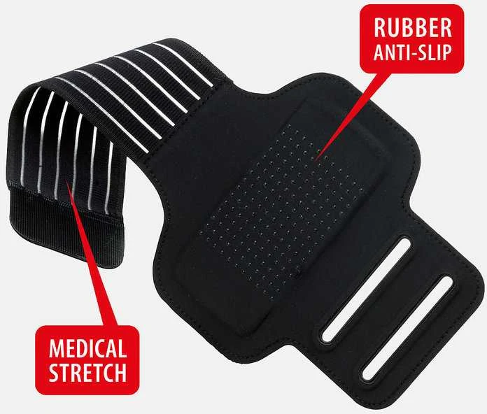 Moc Sport Ab Rinkinys Opaska Armband + etui Slip-In Bag XL Rožinė