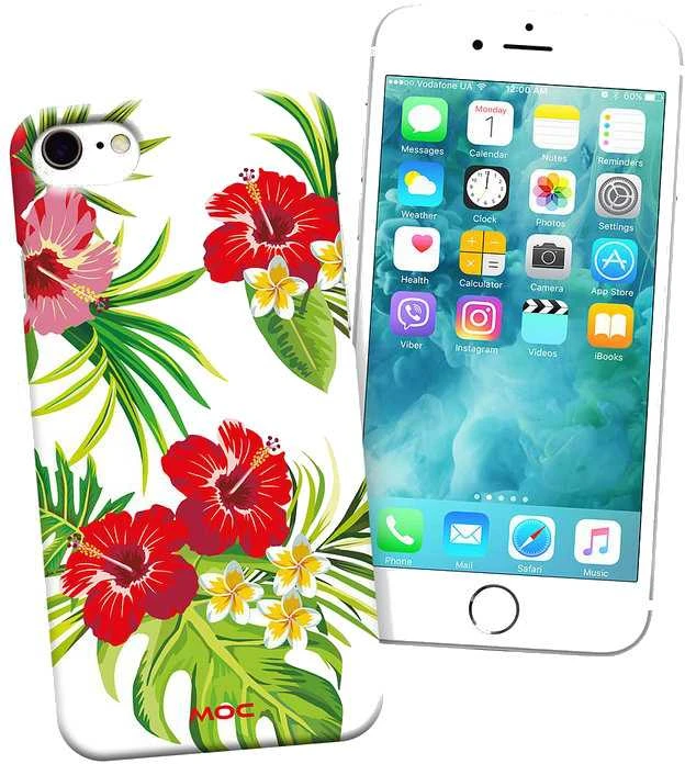Moc Sport Ab Telefono dėklas MOC Mag Case skirtas iPhone 7 8 Hibiscus