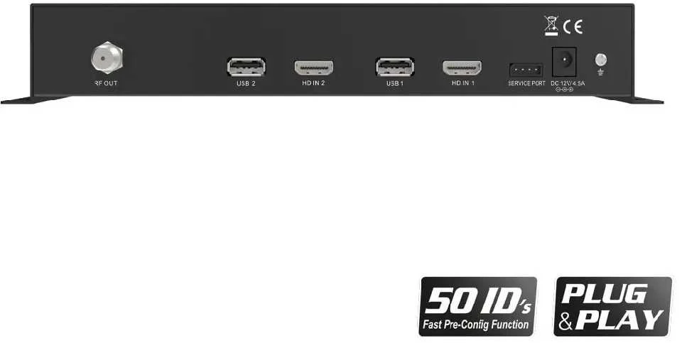 Moduliatorius 4x HDMI į 2x DVB-T/C EDISION QUAD+