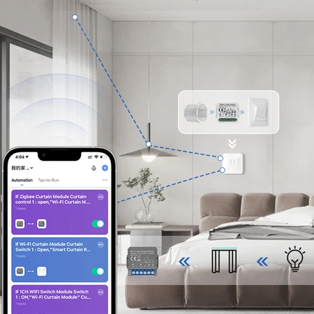 Užuolaidų modulis Zigbee AVATTO N-ZCSM01-1-1-ALI
