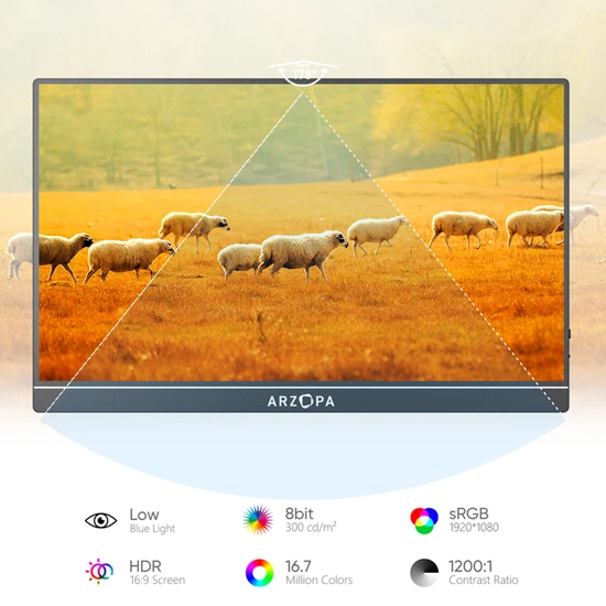 Nešiojamas monitorius Arzopa A1 GAMUT 15.6"