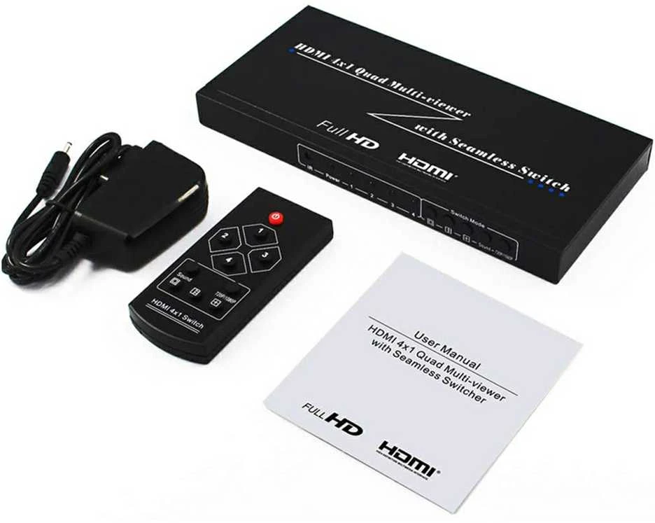 Spacetronik VAIZDO DALYTUVAS HDMI-SW-4/1P-PIP