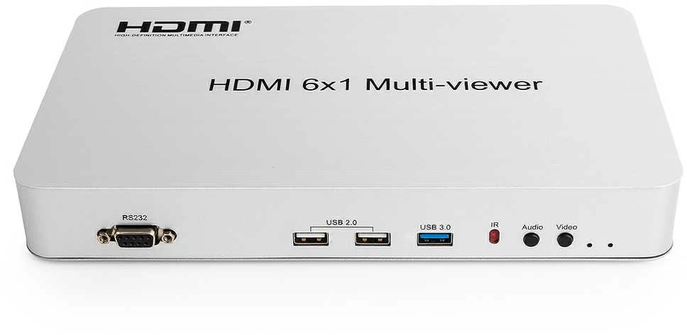 Kelių peržiūrų HDMI 6/1 Spacetronik SPH-MV61PIP-Q3