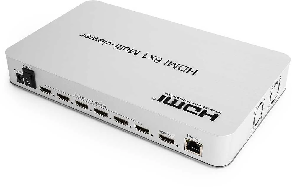 Kelių peržiūrų HDMI 6/1 Spacetronik SPH-MV61PIP-Q3