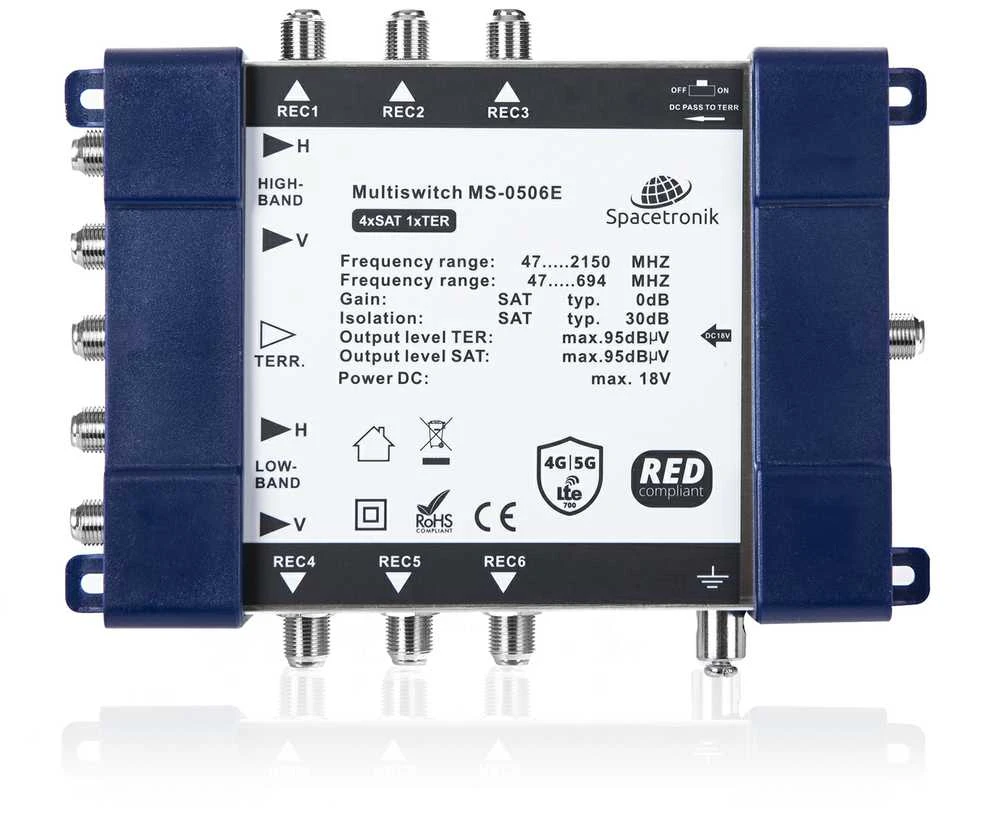 Šakotuvas Multiswitch 5/6 Spacetronik E-Series MS-0506E