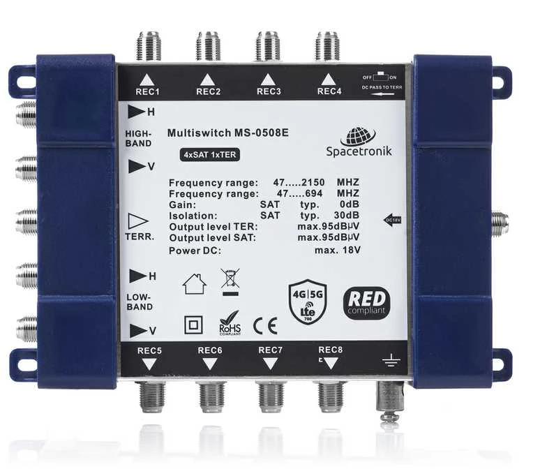 Šakotuvas Multiswitch 5/8 Spacetronik E-Series MS-0508E