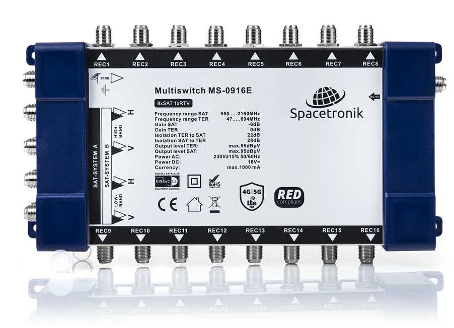 Šakotuvas Multiswitch 9/16 Spacetronik E-Series MS-0916E