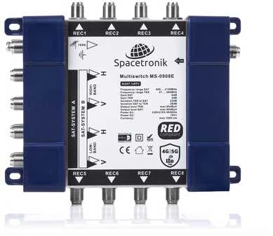 Šakotuvas Multiswitch 9/8 Spacetronik E-Series MS-0908E