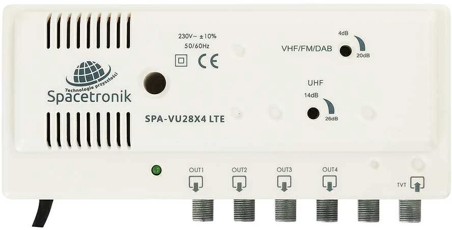 Namų televizoriaus stiprintuvas 4xOUT Spacetronik SPA-VU28X4