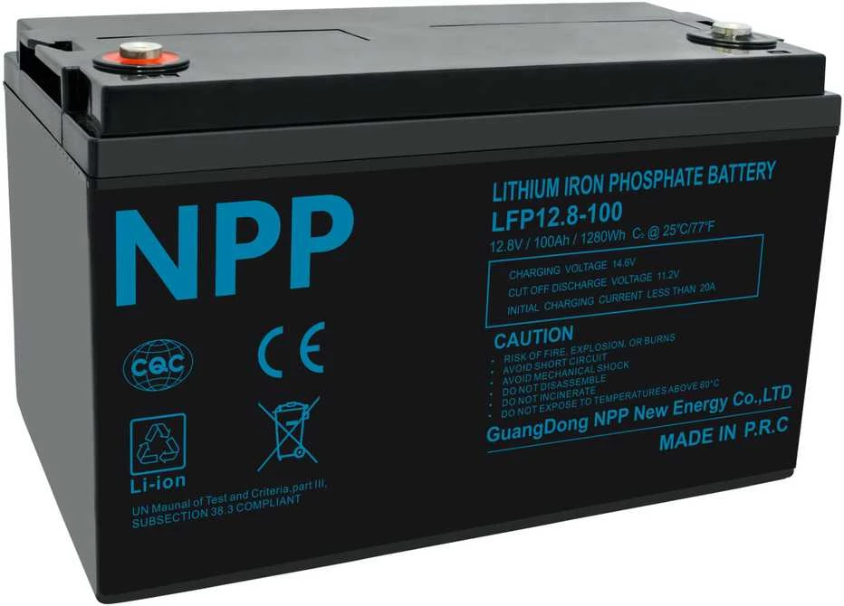 Npp Power Akumuliatorius LFP LiFePO4 12.8V 100Ah T16