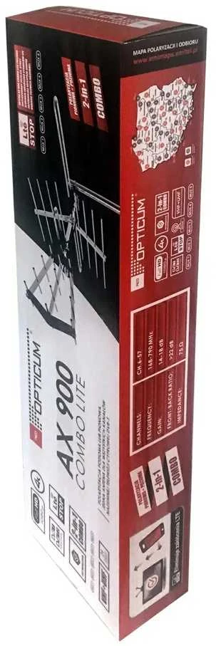 Antena RTV Opticum Antena DVB-T OPTICUM AX 900 LTE Combo Lite