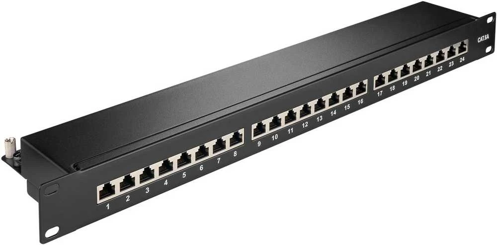 „Goobay“ komutacinė panelė FTP CAT 6A Ekranowan OR19PANEL24CAT6AB