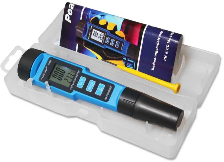 PeakTech 5306 pH, temperatūros ir EB skysčio matuoklis