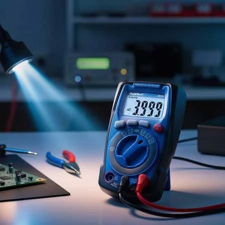 „PeakTech P1021“ 600 V kintamosios ir nuolatinės srovės skaitmeninis multimetras
