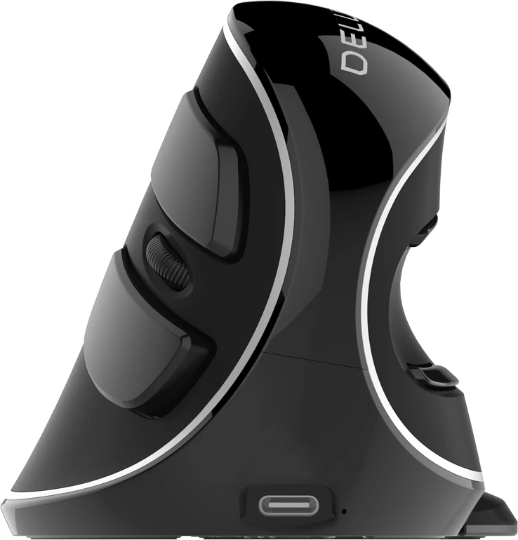 Delux belaidė vertikali pelė M618PD 2.4Ghz