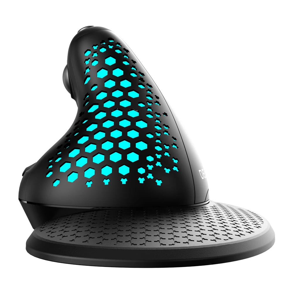 Belaidė ergonominė pelė Delux M618XSD BT+2.4G RGB